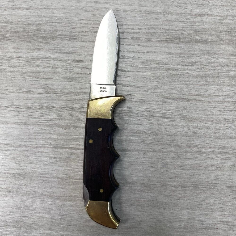 Kershaw Folding Field II Knife Model 1040 Japan Sandalwood handle Finger Groove